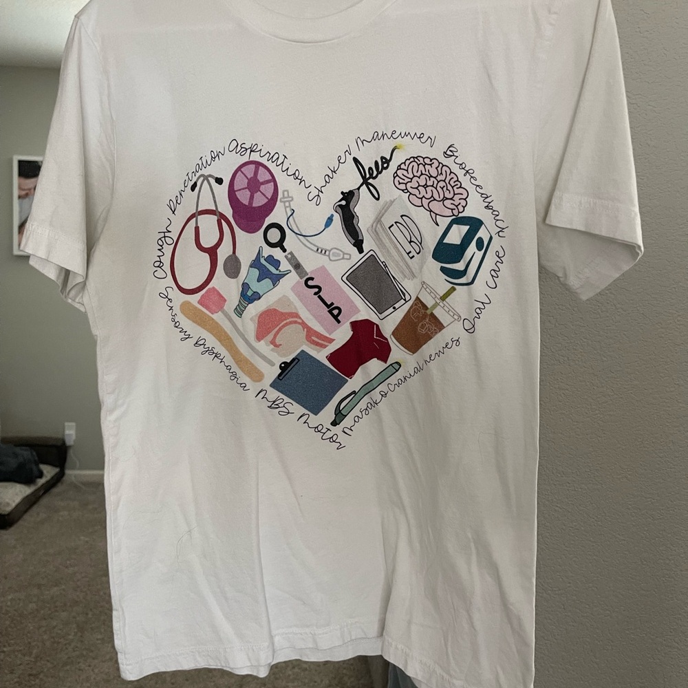Medical SLP speech pathologist screen print t-shirt - MEDIUM